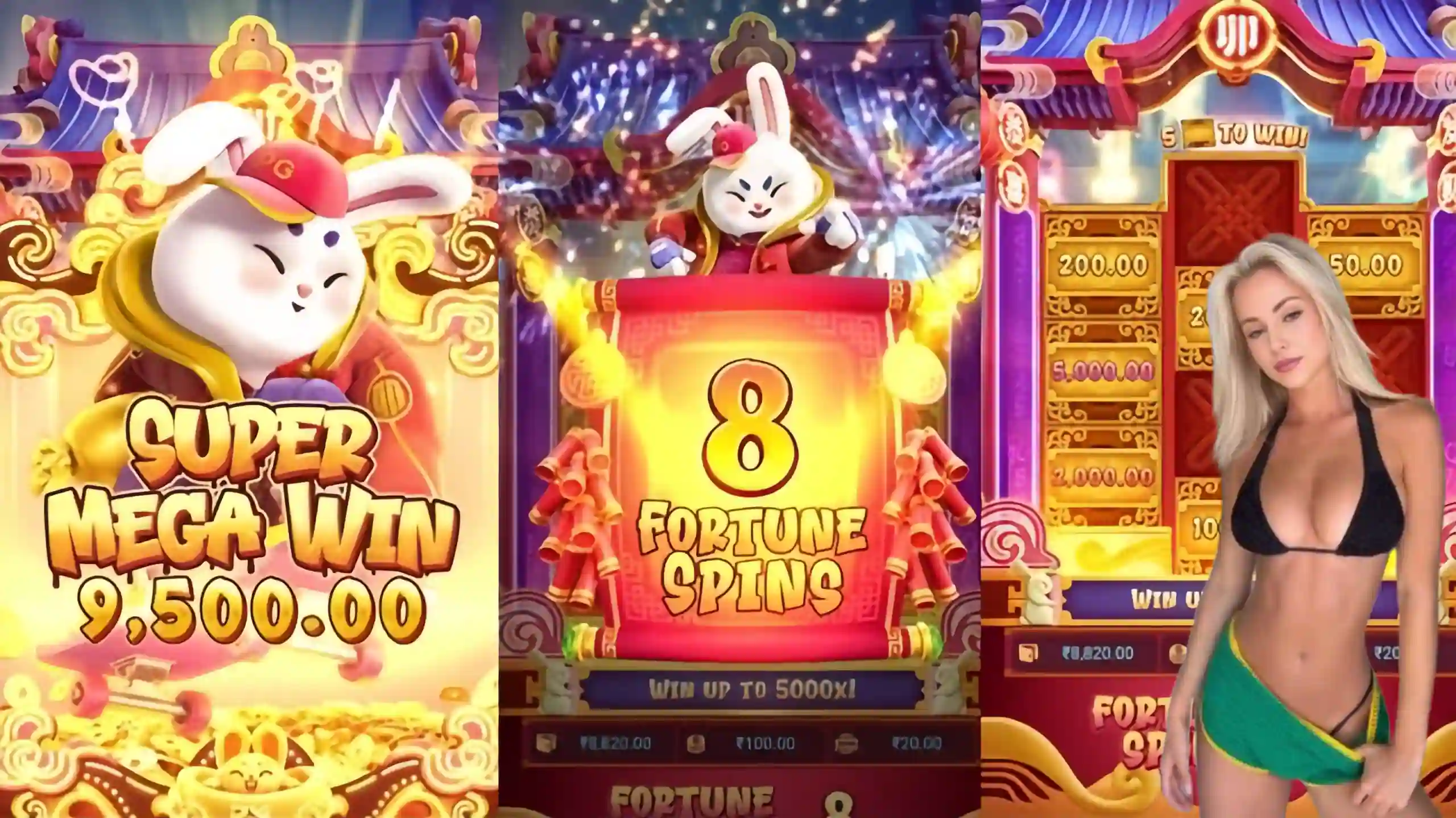 Wild Expansivo Fortune Rabbit 5787 - Coelho Dourado que Expande